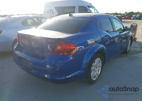 2014 Dodge Avenger Se из США, поврежденный, VIN 1C3CDZAB2EN175547